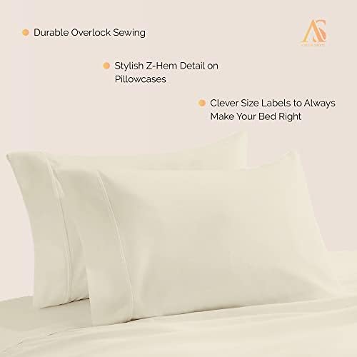 As travesseiros de Ashton premium de 800 threads egípcia sensação algodão travesseiros-Padrão de areia macia