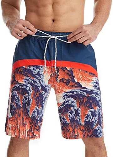 Secagem rápida de listras de surf de surf moda moda casual swimshines hot shorts de tábua quente