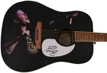 Scotty McCreery assinou o autógrafo em tamanho real personalizado de um tipo de 1/1 Gibson Epiphone Guitar Guitar