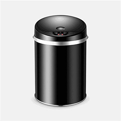 N/um lixo de indução inteligente pode lixo automático em forma de tambor com tampa lixo doméstico de aço inoxidável lata de lixo para a sala de estar lixo de banheiro de cozinha lata