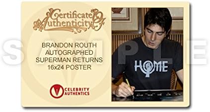 Brandon Routh autografado Superman retorna 16x24 pôster