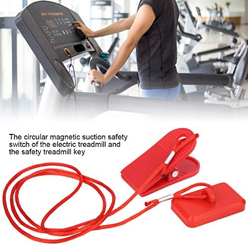 VBESTLife Treadmill Magnetic Security Lock, 2 PCs Universal Running Machine Switch Bloqueio Chave de ímã do Retângulo Clipe