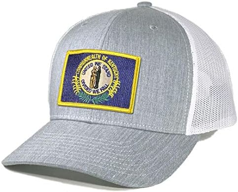 Homeland camisa o chapéu de caminhão de manchas de bandeira do Kentucky masculino
