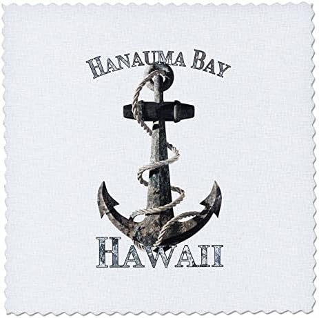 Design de vela de 3drose para férias costeiras para Hanauma Bay, Havaí. - Quilt quadrados