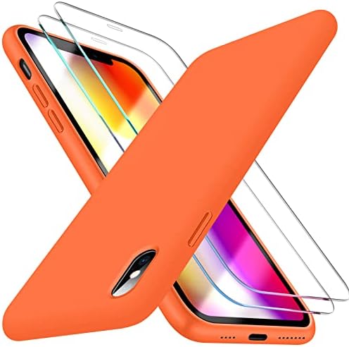 DSSAiro [3 em 1 projetado para iPhone XS Max Case, com protetor de tela de 2 pacote, capa de telefone de silicone
