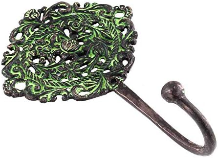 Ganchos -chave indianos de prateleira | Casaco antigo ganchos vintage | Ganchos de roupas de