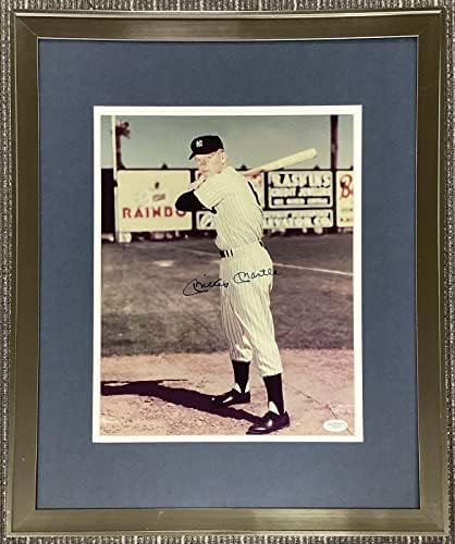 Mickey Mantle Photo 11x14 NY Yankees Spring Training Auto Hof emoldurado JSA - fotos de MLB autografadas