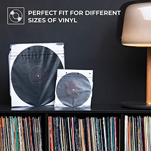 Big Fudge Premium Master Vinyl Record Sleeves - 25x Record Sleeves de vinil interno para armazenamento de
