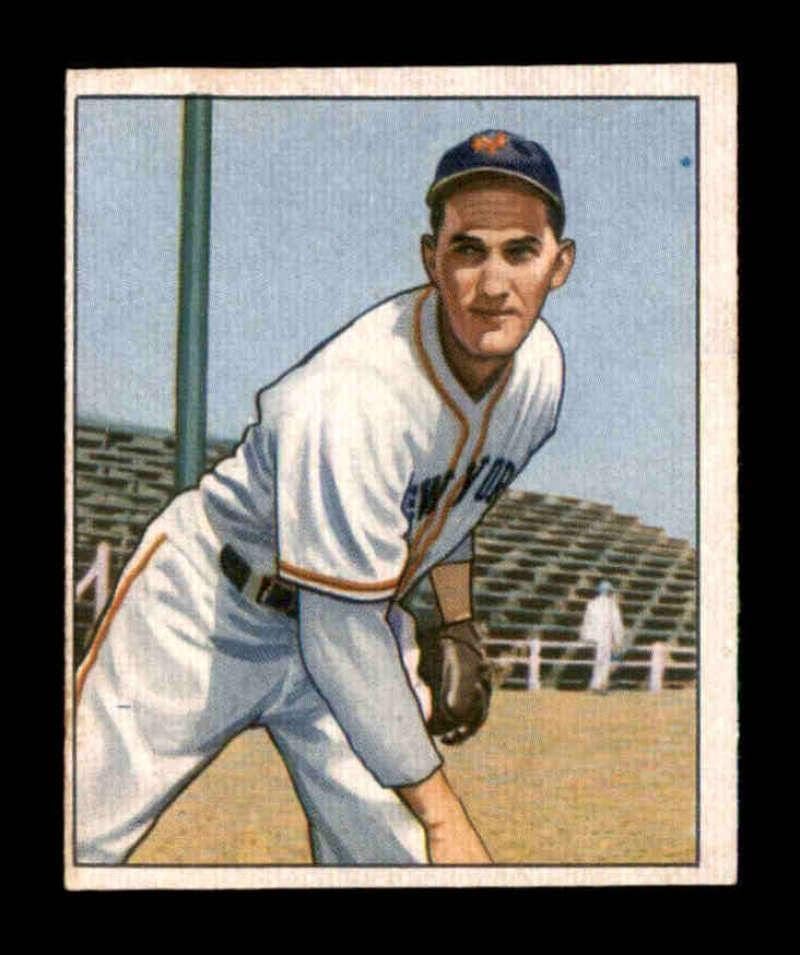 66 Larry Jansen - 1950 Bowman Baseball Cards Classificou Ex - Baseball Slabbed Rookie Cards
