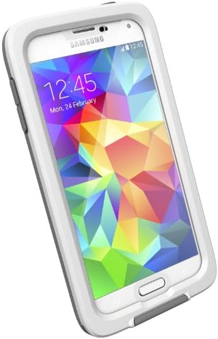 Caso FRē à prova de vida para Galaxy S5 - Embalagem de varejo - branco/transparente/cinza