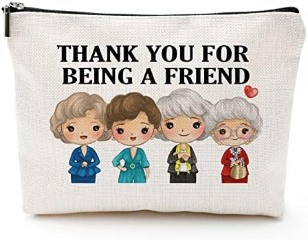 XYZONE GOLDEN GIRLEN GIRLS COSMETIC Bag TV Show Gifts Gifts Obrigado por ser um amigo Bolsa de viagem Gre presentes