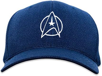 ST Starfleet Insignia com Circle Bordado FlexFit Adult Adult Cool & Dry Sport Cap Hat