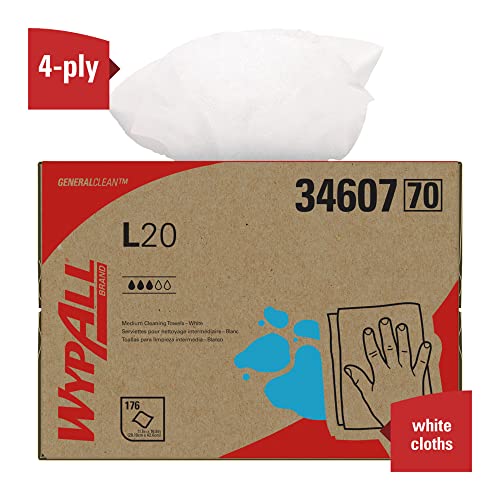 Kimberly Clark Safety 34607 Wypall Wypall L20 LIMPADORES, BRAG CAX, 12,5 x 16,8