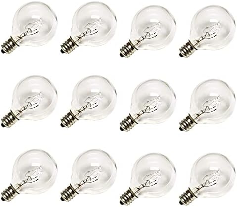 Lâmpadas de barbante de cordas do globo e12 de 5 watts de 5 watt branco 2700k g40 pequeno edison bulbos incandescentes