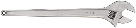 Ridgid 86932 774 Chave ajustável, chave de 24 polegadas ajustável para métrica e SAE, prata, pequena