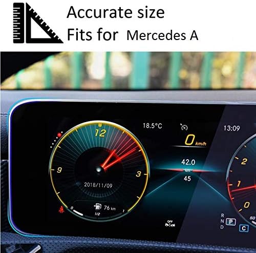 Protetor de tela Compatível com 2019-2023 Mercedes Benz A B CLA GLB 10.25 Scren Touch, Flyingchan, Scratch Anti Glare, Resistente a choques, acessórios de navegação, Proteção da tela MBUX
