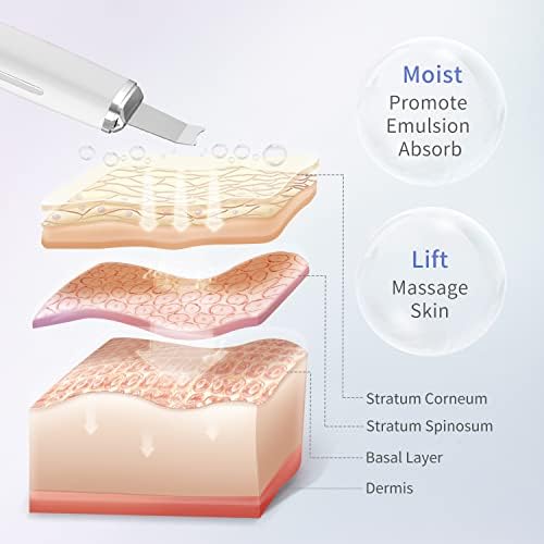 Conjunto de ferramentas de removedor de cravo de lavagem ultrassônica da pele, o raspador de esfoliação
