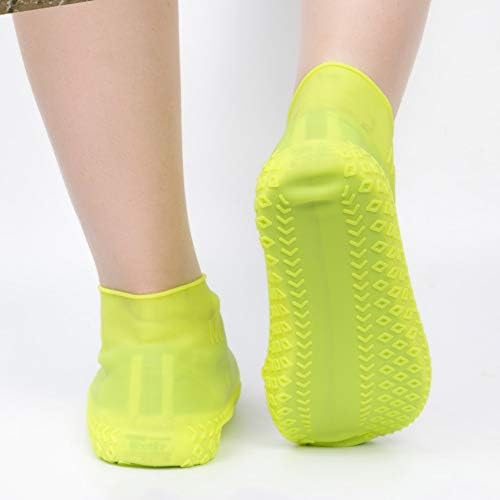 Tampa de sapato à prova d'água, meias de chuva à prova d'água reutilizáveis, protetora de silicone de sapatos