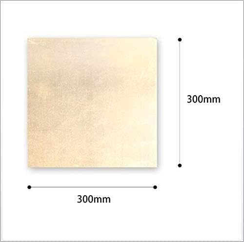 Yuesfz Metal Placa de folha fina de folha de papel de cobre pura placa de papel alumínio 2,5 mmx300