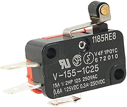 10PCS V-155-1C25 Micro limite interruptor de dobradiça curta alavanca de alavanca de alavanca SPDT Snap Action