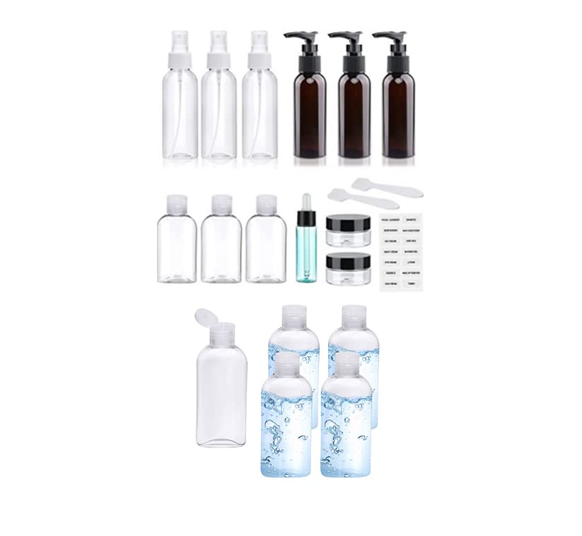 GIMS de cozinha garrafas de viagem definir recipientes de viagem à prova de vazamento para produtos de higiene