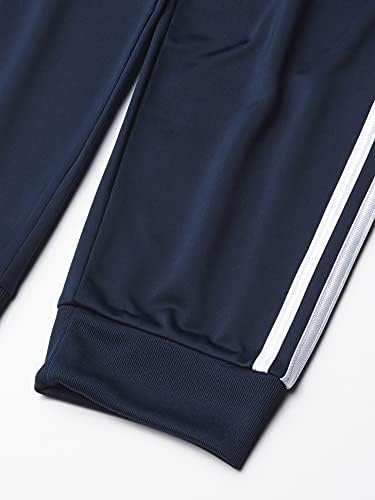 Big icônico icônico do Adidas Boys TRICOT calças, marinha colegiada, médio