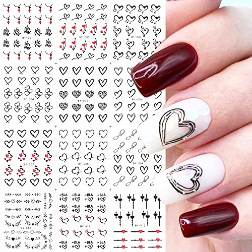 Valentine's Day's Nail Art Stickers Sweet Heart Love Decals