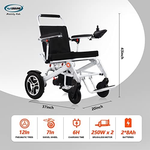 Cadeira de rodas elétrica dobrável - Super Ultra Ultra Lightweight dobrável Mobilidade de Mobilidade de
