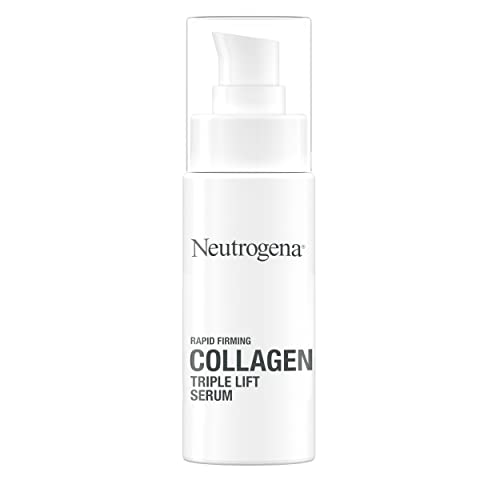 Neutrogena Rapid Firming Colágeno Triple Lift Face Face Serum, soro hidratante com aminoácido de colágeno e AHP