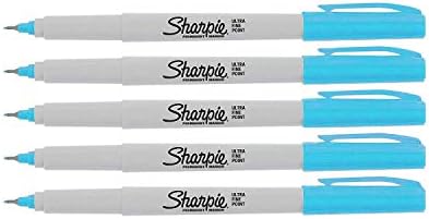 Marcadores permanentes de Sharpie, Ultra Fine Point, 5 contagens
