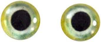 Irrisas de boneca de olhos de vidro de glast de 6mm de 6 mm para esculturas de taxíidermia de argila de