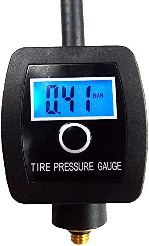 SJYDQ Mão de pressão do pneu LCD Backlight Car Motorcycle Pneu Digital Display Pressão Manômetro de