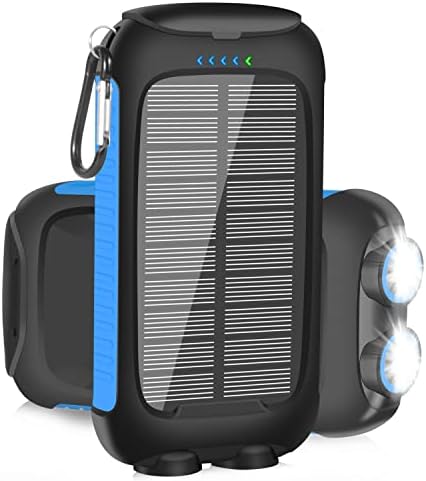 ANNERO Solar-Charger-Power-Bank-carregador de telefone solar portátil de 38800mAh, carregador QC3.0 Fast