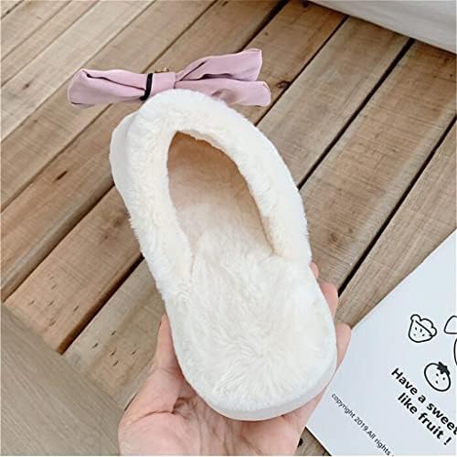 N/A Slippers de cabelo fêmea de inverno encantadores chinelos de algodão da versão coreana do mês