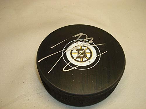 Frank Vatrano assinou o Puck de Hóquei de Boston Bruins autografado 1a - Pucks autografados da NHL
