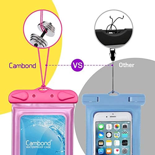 Bolsa de telefone à prova d'água Cambond compatível com iPhone, capa de telefone impermeável universal