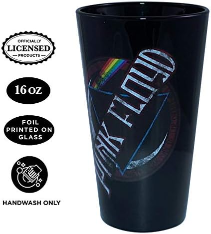 Official Pink Floyd 'Dark Side of the Moon' Prium Pint/Beer Glass - ROVA DOBRITO DINKURS CRIANÇAS/adultos
