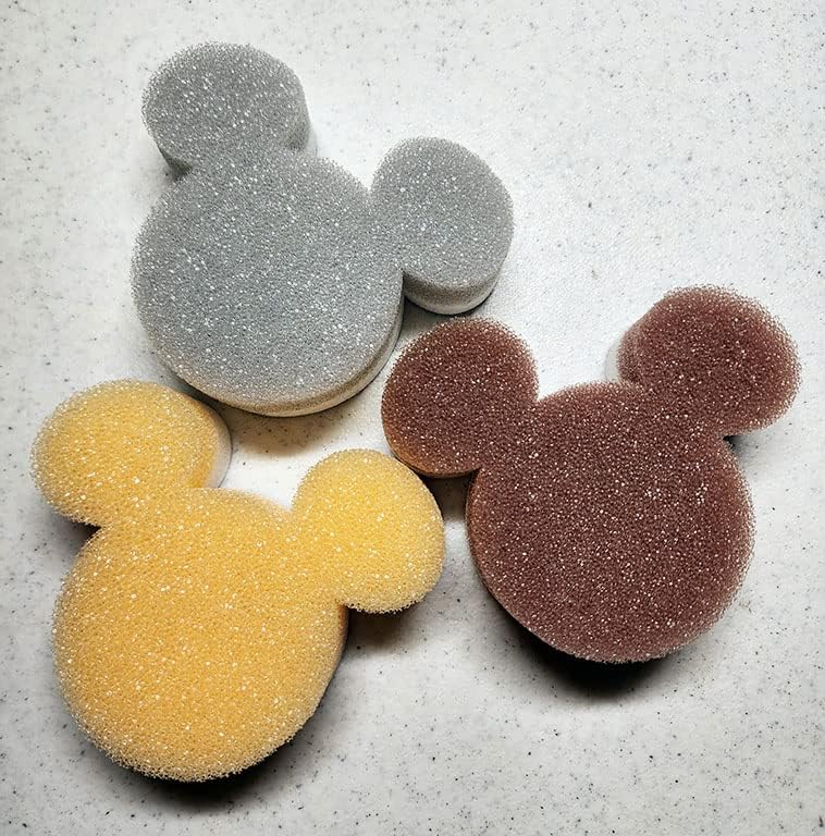 Daiso Disney Mickey Mouse Kitchen Sponge & Melamine Sponge Conjunto