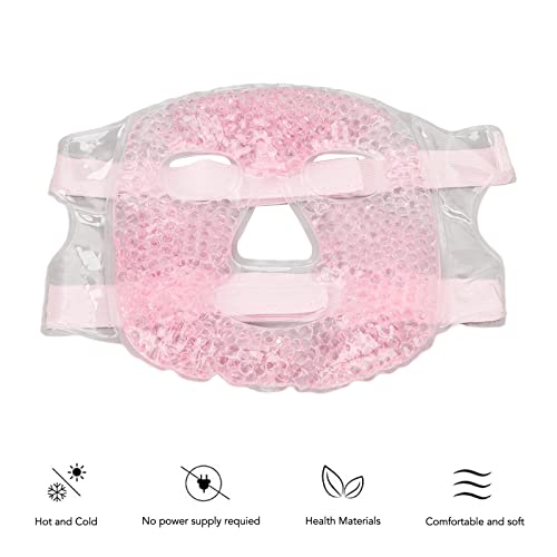 Máscara de face de gel máscara facial gelo, reutilizável máscara de gel de compressa fria
