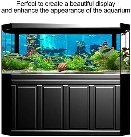 Adesivo de tanque de peixes, fundo de aquário PVC Coral Aquário Aquário Poster subaquático Decorações de