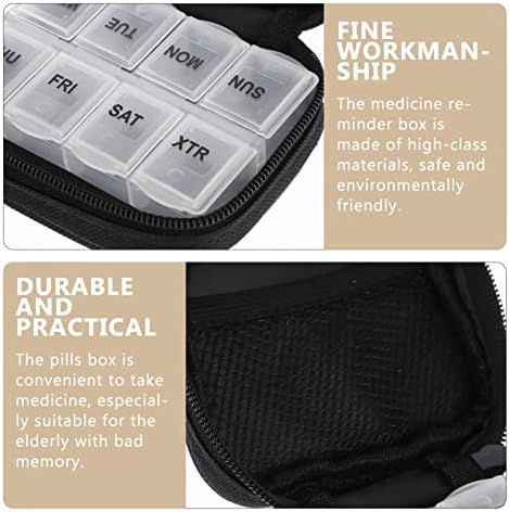 Caixa de remédios da caixa organizadora healeia com BAG Mini Travel Box 8 Day Travel Case Medicine