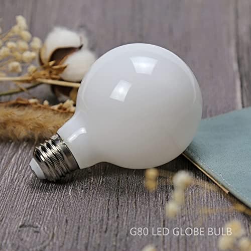 G25 4,5W Globe LED Edison Bulbo, náutral branco 4000K, CRI95 Dimmable 450lm, E26 Base média, acabamento