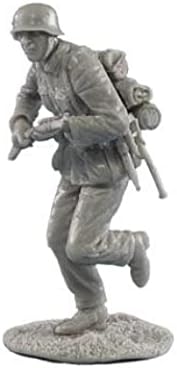 Goodmoel 1/35 WWII Soldier Soldier Combat Resina Figura / Soldado Desmonte e não pintado kit em miniatura