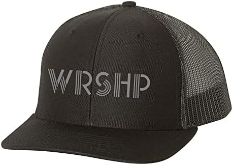 Trenz Shirt Company Christian Wrshp Adore Jesus Mens Mesh Backer Trucker Hat Hat
