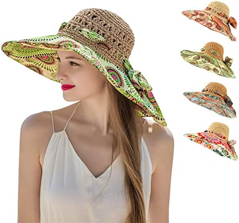Chapéus de pesca boêmia de Speny, chapéu de palha de proteção solar de areia, caminhada de caiaque