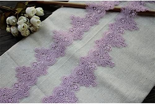 Eyhlkm Bordado roxo Tecido de tecido Ribbon Diy costura de roupas de cortina de colarinho de colarinho de decoração