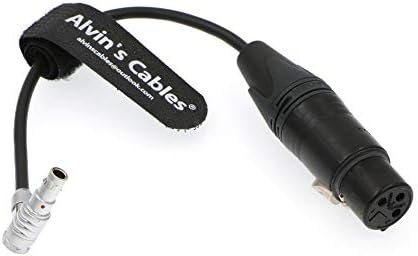 Alvin's Cables Cabo de áudio reto 00 5 pinos macho para XLR 3 pinos fêmea para câmera Z CAM E2