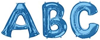 Balões de festa de anagrama, 34 , azul