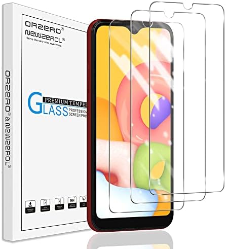 OrZero compatível para Samsung Galaxy A01 Protetor de tela de vidro temperado, 9 dureza HD anti-arranha