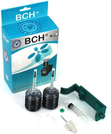 Kit de recarga de tinta BCH compatível com HP 15, 40, 45 Impressora de Deskjet de cartucho preto H1045B